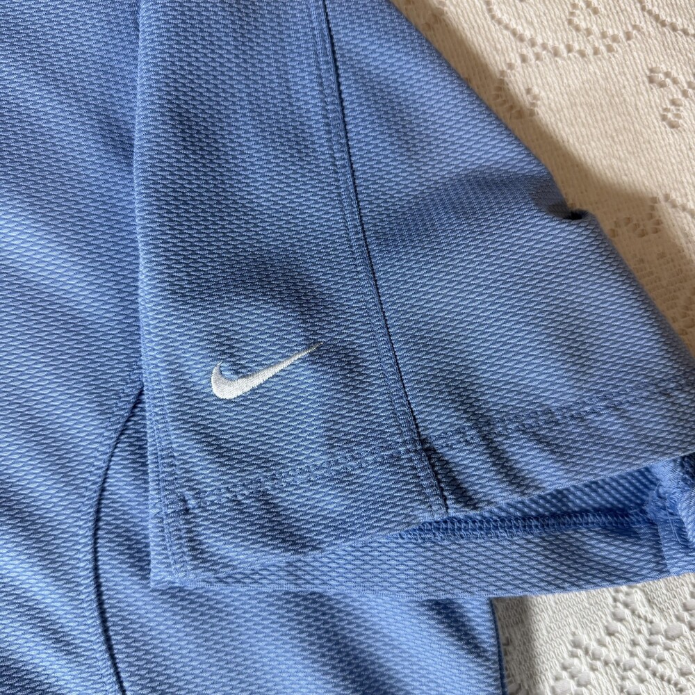 Nike Golf Polo Shirt Mens XL Blue Fit Dry Short Sleeve Performance Stretch - Picture 4 of 13